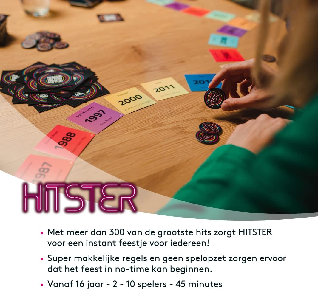 JUMBO 19875 Hitster - Kaartspel - Muziekspel voor volwassenen