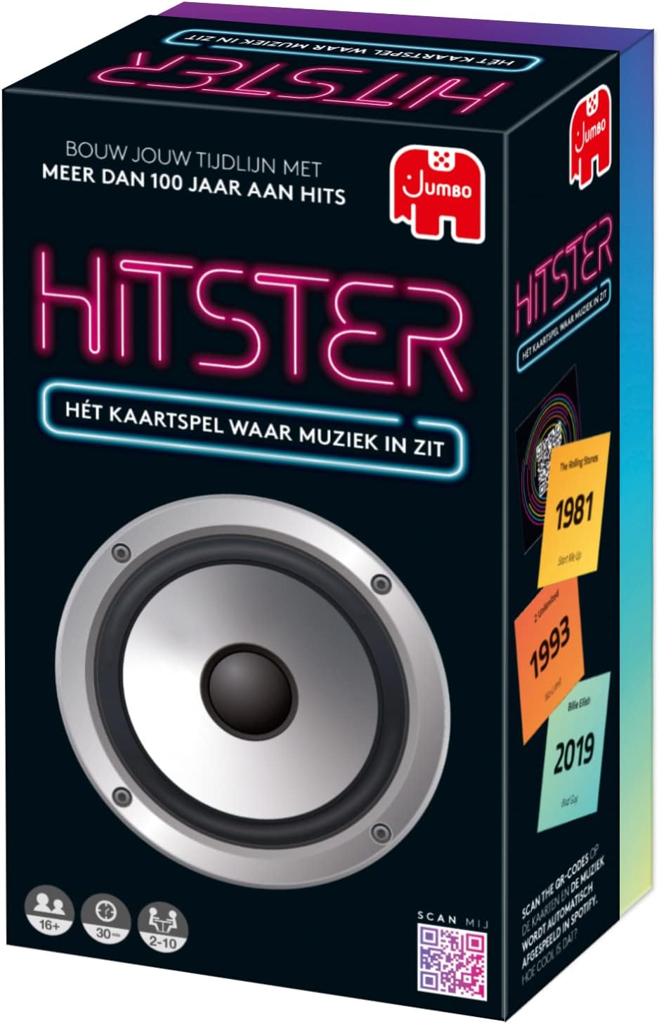 JUMBO 19875 Hitster - Kaartspel - Muziekspel voor volwassenen